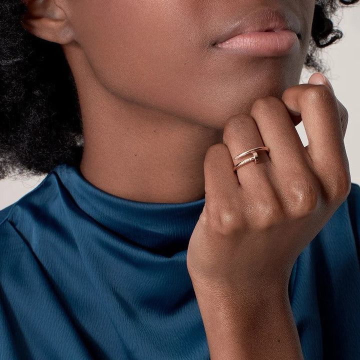 Snowlier - Nail Ring Rose Gold